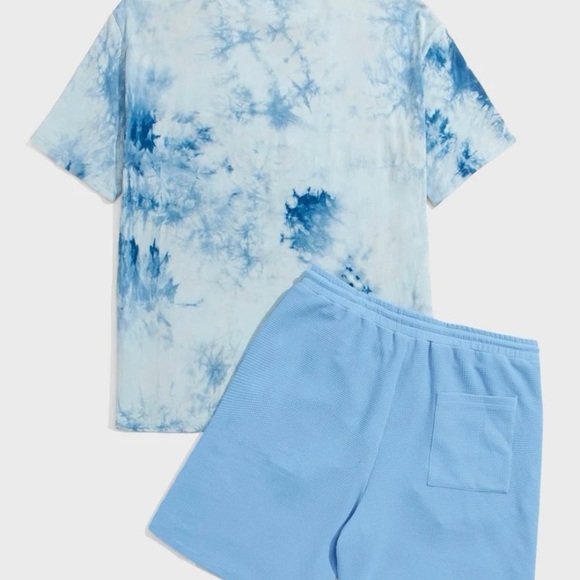 Tie and dye tee and shorts L - Picture 4 of 5